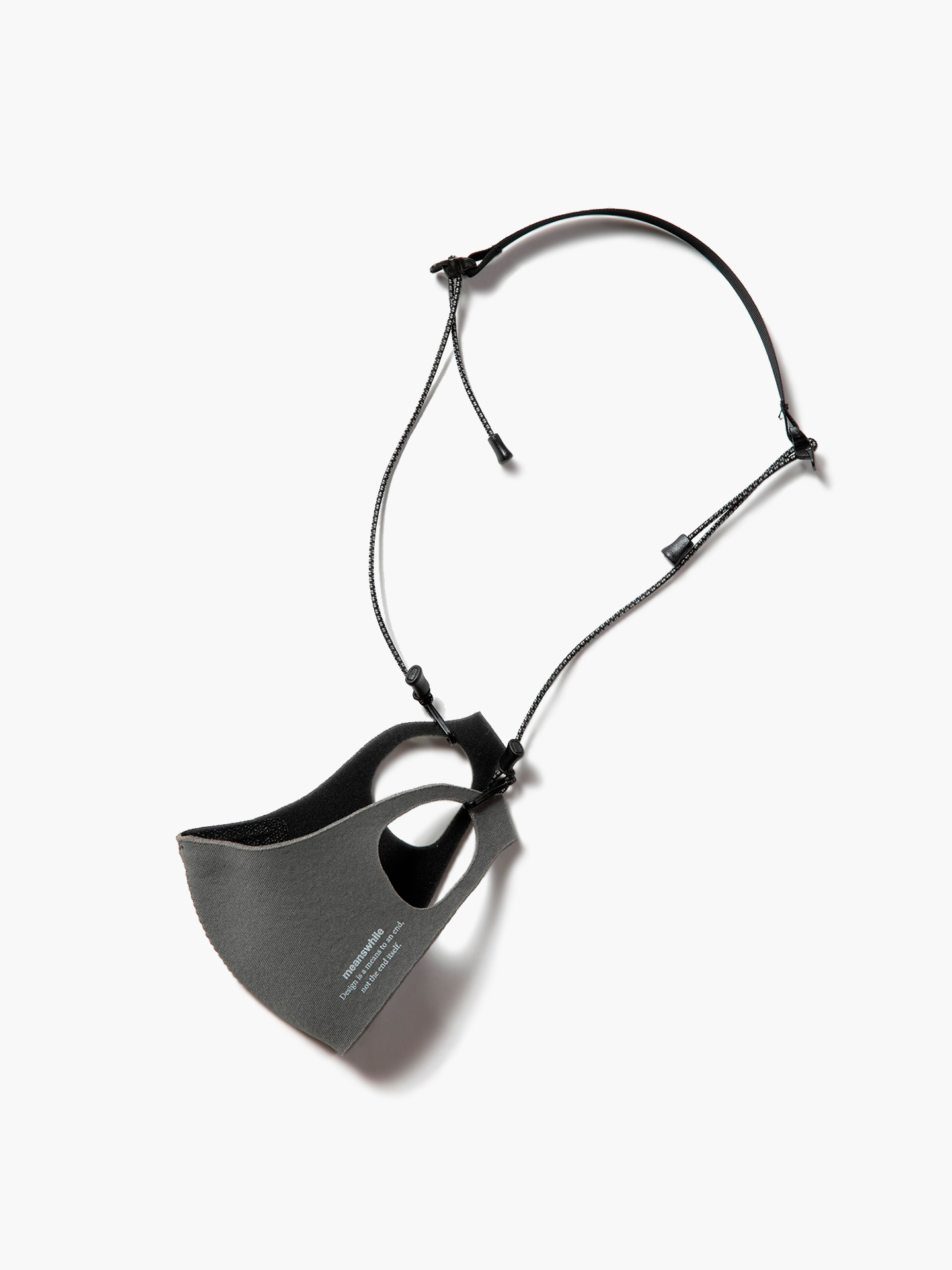 Ремешок для маски Meanswhile Mask Strap grey MW-AC21105/OBL, цвет темно-серый
