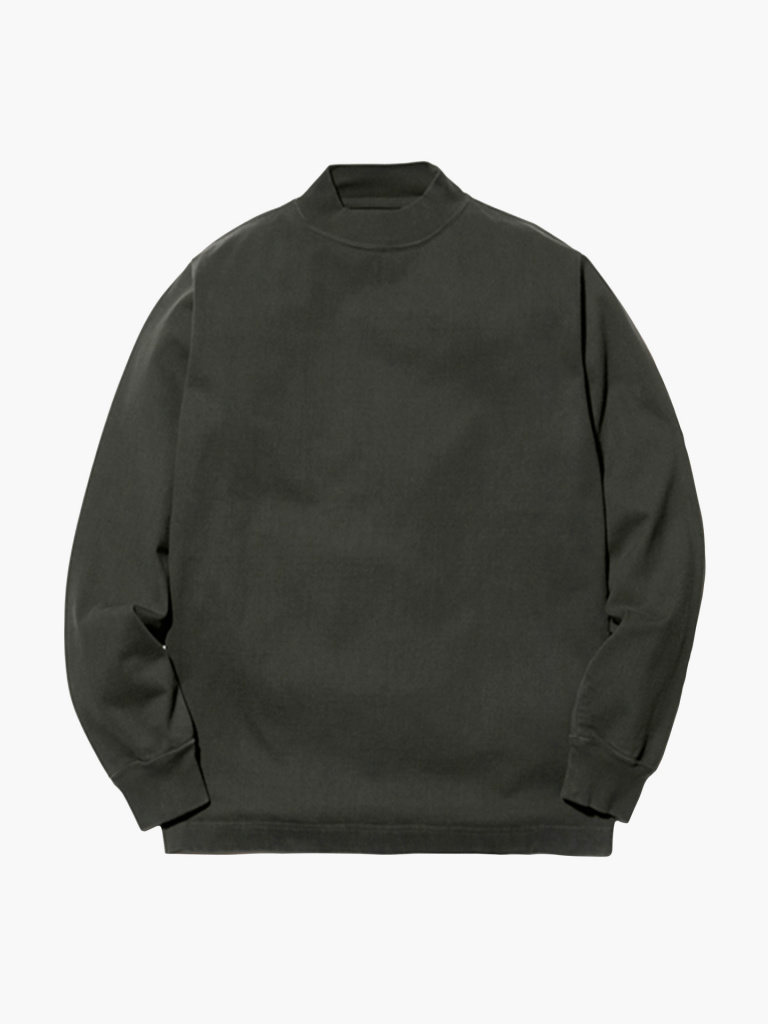 

Свитер Snow Peak Heavy Cotton Garment Dyed Mockneck, Зеленый