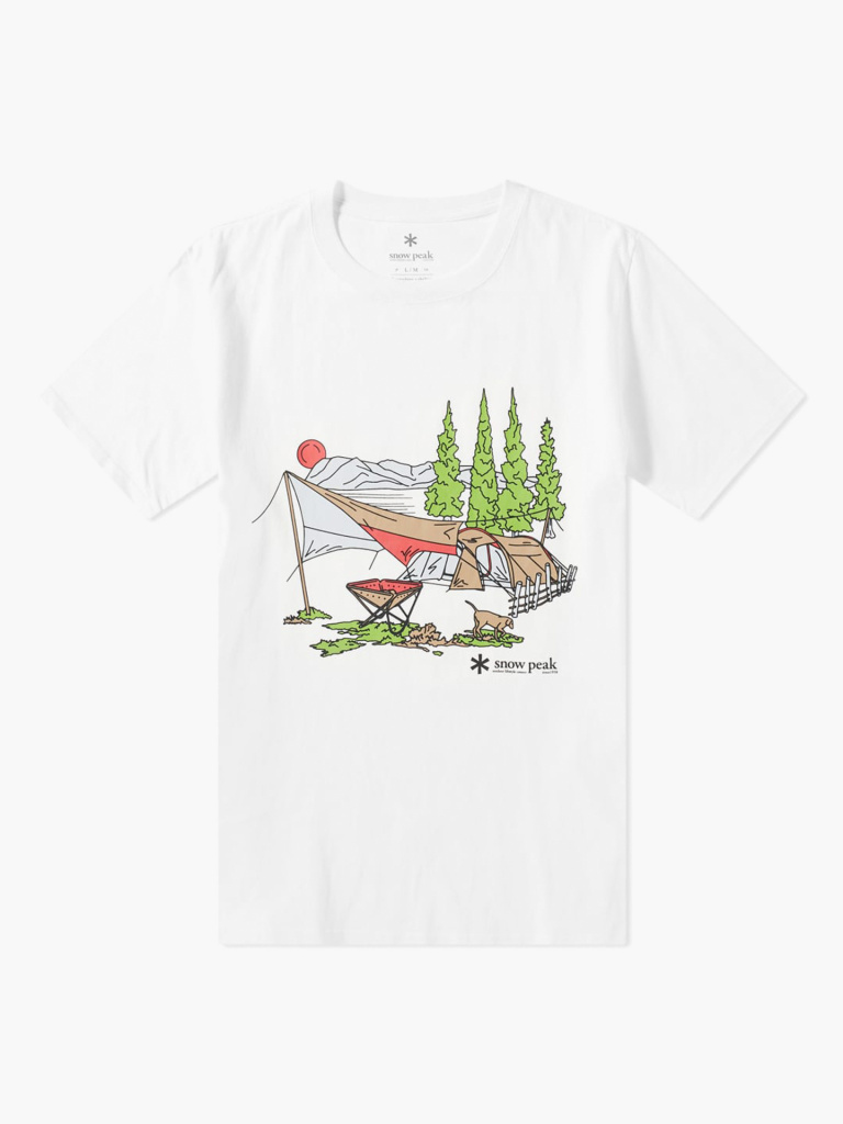 

Футболка Snow Peak Entry Camping Tshirt, Белый, футболка