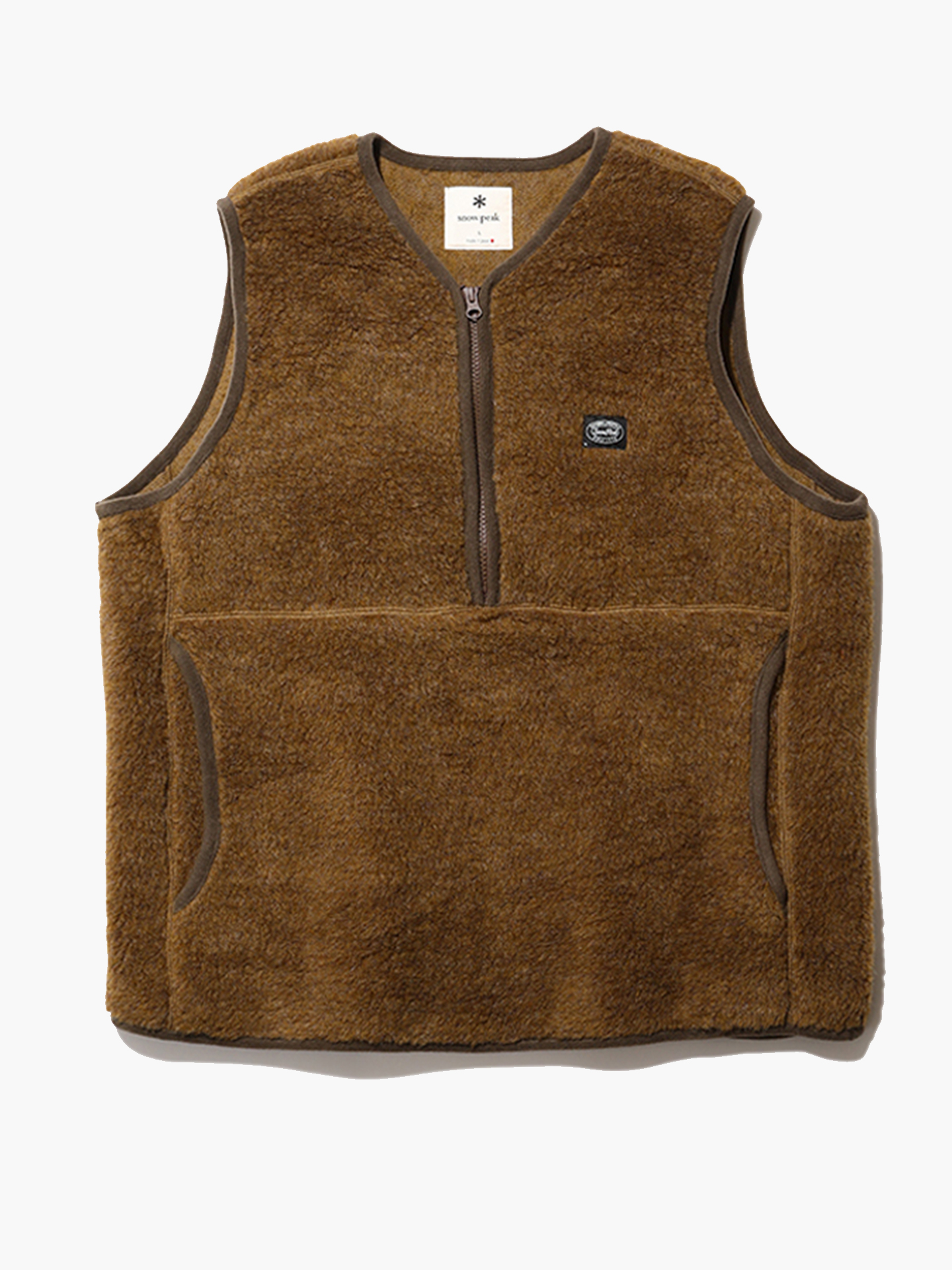 

Wool Fleece Vest Жилет, муж, размер XL, коричневый