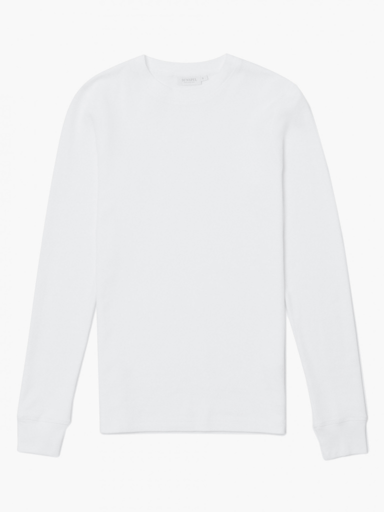 

Женская толстовка Sunspel Cellulock Crew Neck, Белый