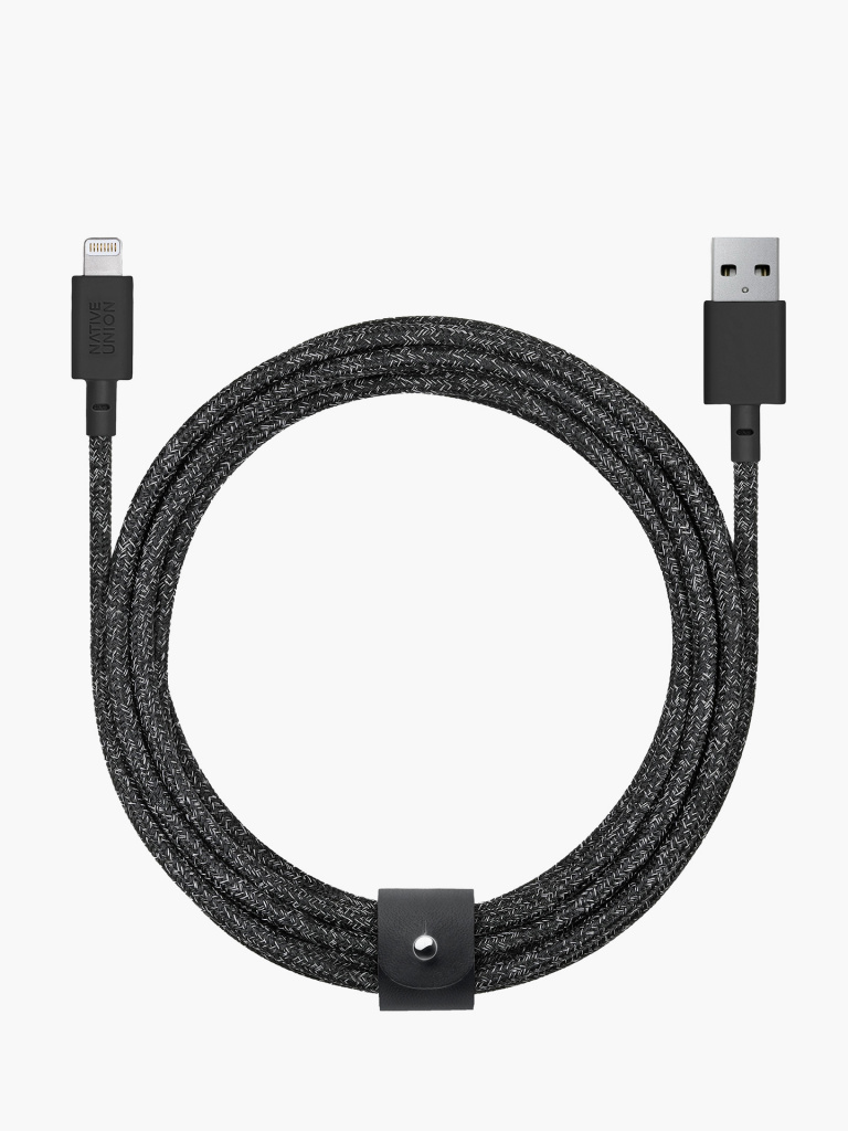 

Кабель зарядный USB-A/LIGHTNING, длина 3м, черный космос