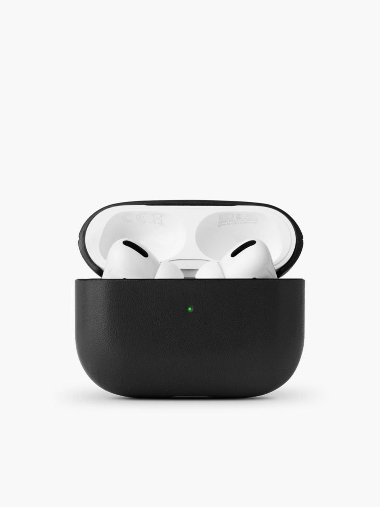 

Чехол защитный для AIRPODS PRO кожаный, черный