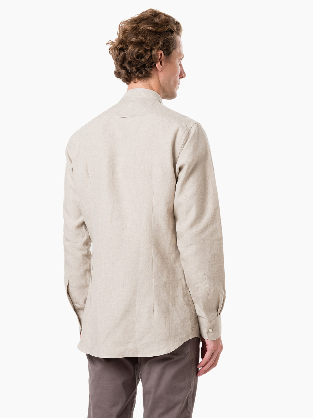 Рубашка Private White GRANDAD COLLAR SHIRT