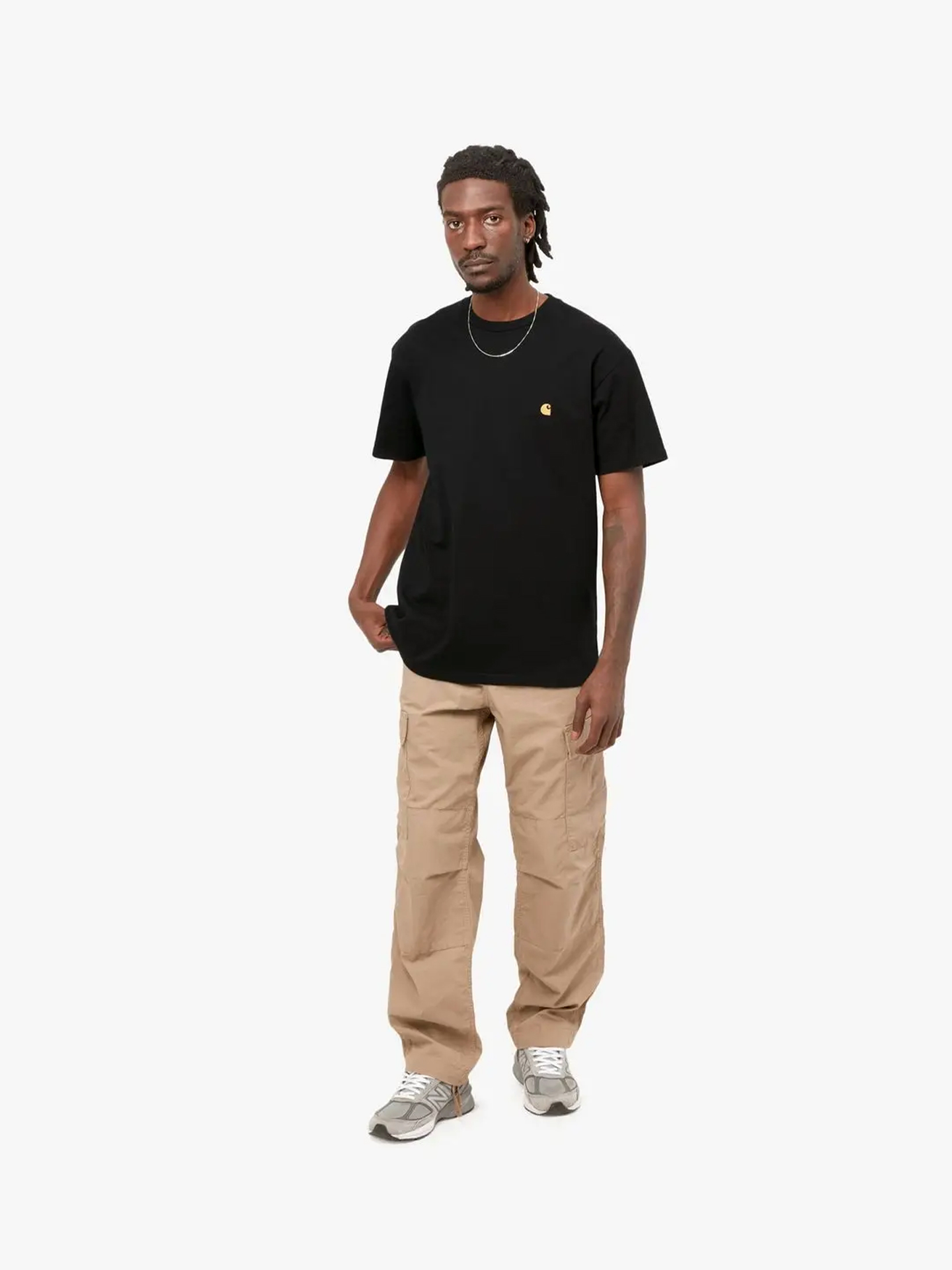 

Футболка CARHARTT WIP S/S Chase T-Shirt BLACK / GOLD, Черный