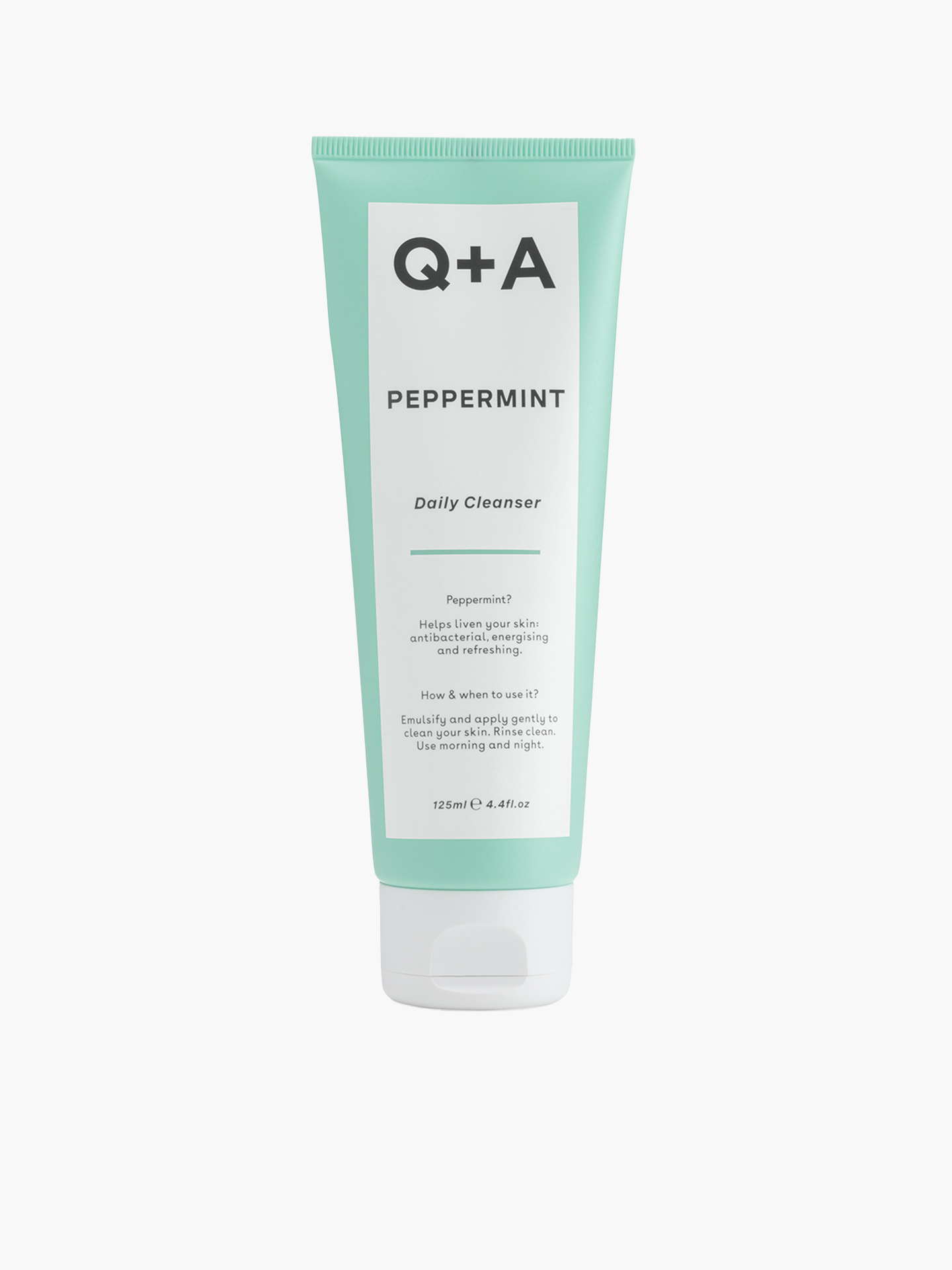 

Очищающий гель для лица Q+A PEPPERMINT 125мл