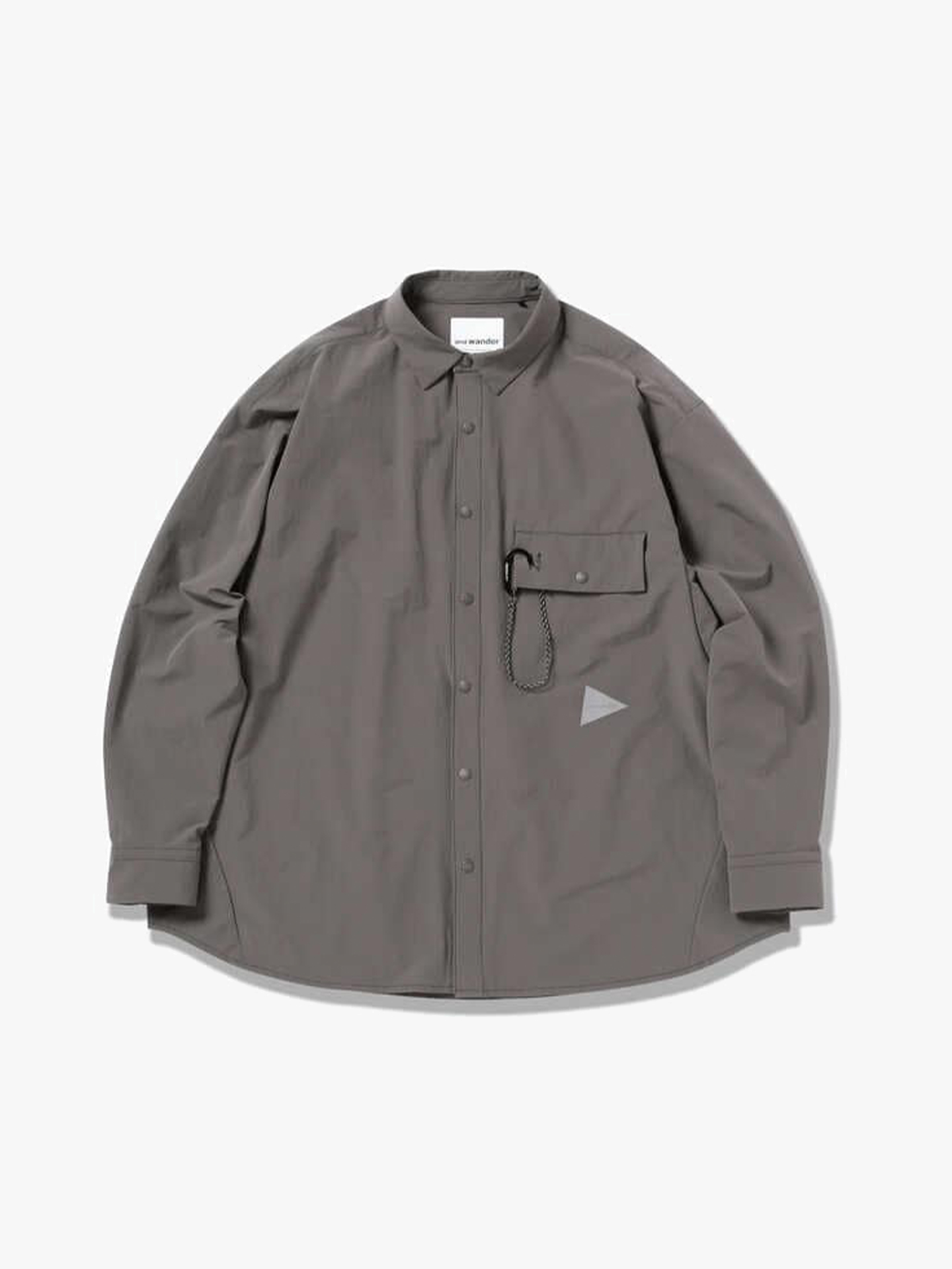 

Рубашка And Wander Light w cloth shirt, Серый