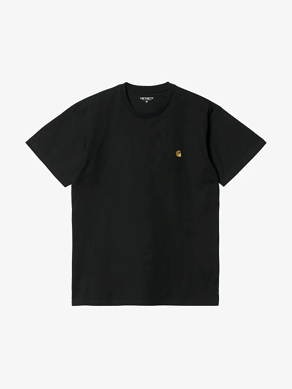 Футболка CARHARTT WIP S/S Chase T-Shirt BLACK / GOLD