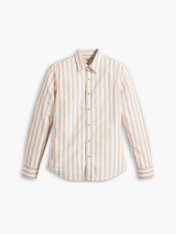 Рубашка LS BATTERY HM SHIRT SLIM NEUTRALS, р XL ,100% хлопок, бежевый