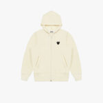 Толстовка Hooded Zip Sweatshirt with Big Heart Ivory