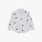 Рубашка Letters Striped Pop Shirt White Linen