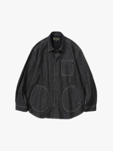 Рубашка UNIFORM BRIDGE DENIM POCKET SHIRT 7.5OZ Black