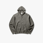 Толстовка Bee Sun Faded Organic Waffle Zip Up Hoodie Grey
